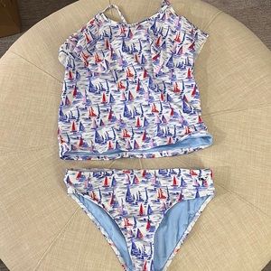 Vineyard Vines Girls Tankini Size large